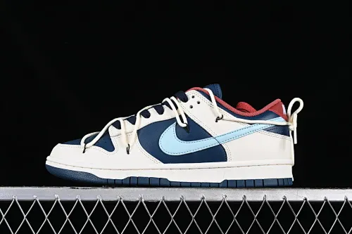 All categories Nk SB Dunk series Nk SB Dunk Low low-top sneakers J version Nk Dunk Low Retro customized version deconstructed strap low-top casual sneakers DD1503-602
